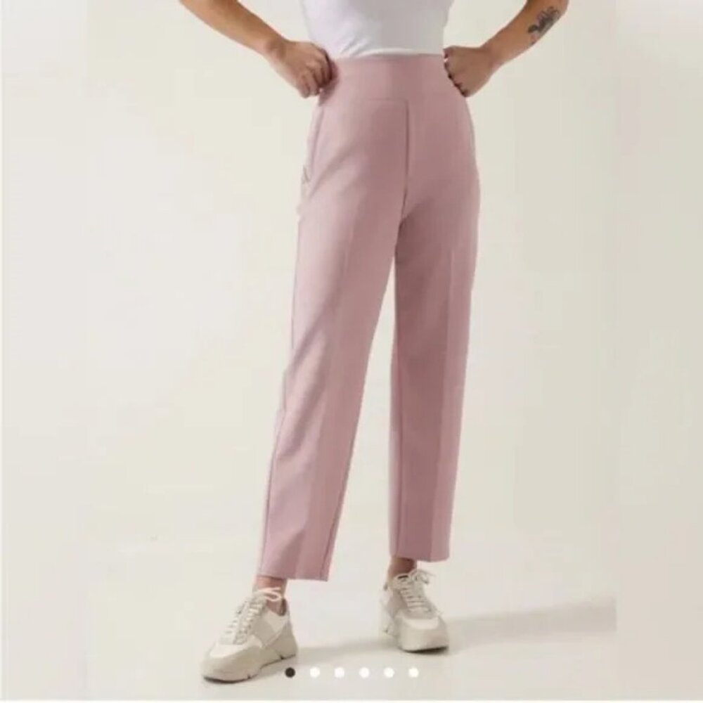 ATHLETA Pants Womens 8 Pink Endless High Rise Semi Fitted Slim Stretch Pockets